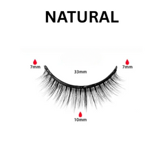 Reusable Eyelash Glue Set with Self-Adhesive Lashes