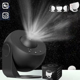Creative HD 360° projector with galaxy and rotating star light