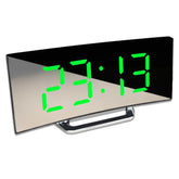Elegant Curved LED Digital Clock