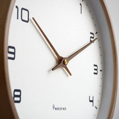 Wooden Wall Clock in Scandinavian Style – Quiet and Minimalist
