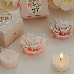 Artistic scented clove flower candle Mother's Day gift