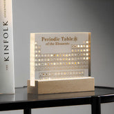 Elegant 3D periodic table with 83 elements