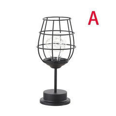Decorative Vintage Metal Filigree Table Lamp