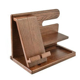 Wooden Desk Organizer Holder for Phone, Watch, Glasses