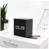 Compact Digital LED Clock with Adjustable Brightness