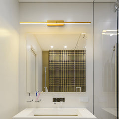 Functional linear LED wall lamp – ideal for bathrooms and sinks