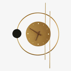 Functional round LED wall lamp in the shape of a clock
