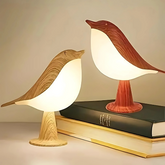 Soothing functional LED lamp with bird-shaped scent diffuser - one-touch function