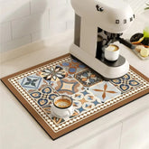 Decorative retro absorbent coffee mat