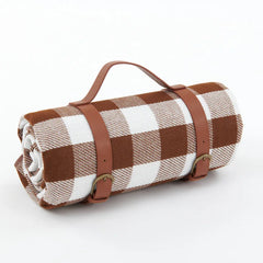 Elegant Checkered Picnic Blanket for Outdoor Relaxation