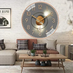 Silent elegant wall clock suitable for interiors