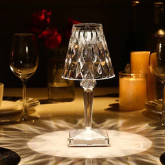 Crystal table lamp for modern homes