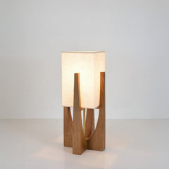 LED floor lamp Japanese style wooden texture frame