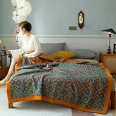 Six-layer home blanket geometric pattern soft surface