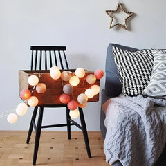 Decorative balls with warm LED light