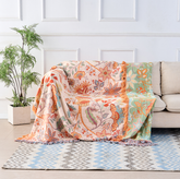 Bohemian-style floral blanket – ideal for sensitive skin