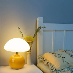 Elegant minimalist retro mushroom table lamp