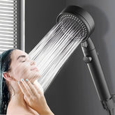 High-pressure shower head with 5 spray modes and automatic water shut-off