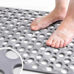Non-slip shower mat with a safe surface