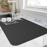 Stretchy and super-absorbent kitchen dish mat