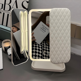 Compact universal LED makeup mirror with three light colors