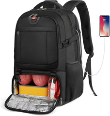 Smart Travel Backpack with Laptop and Lunch Compartments