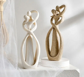 Figurine of a Loving Couple Abstract Romantic Decoration