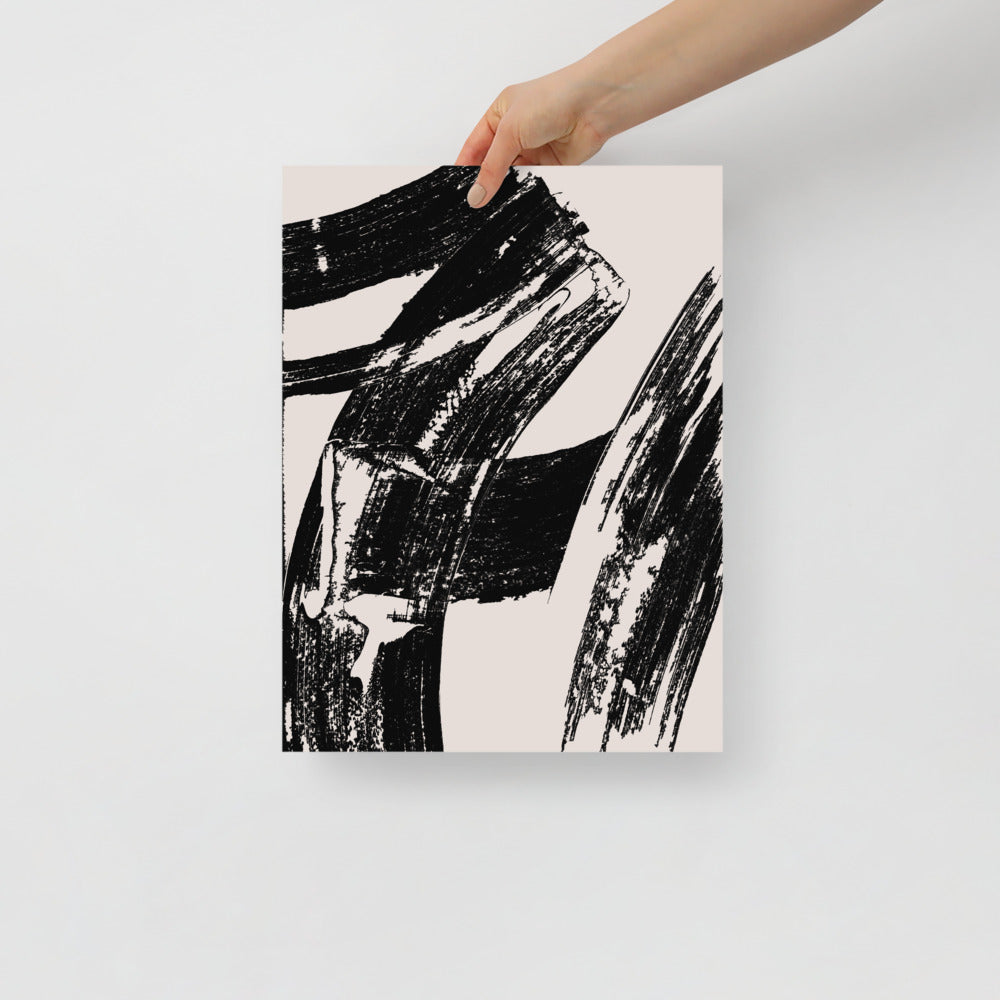 Artistic Wall Art with Brush Texture