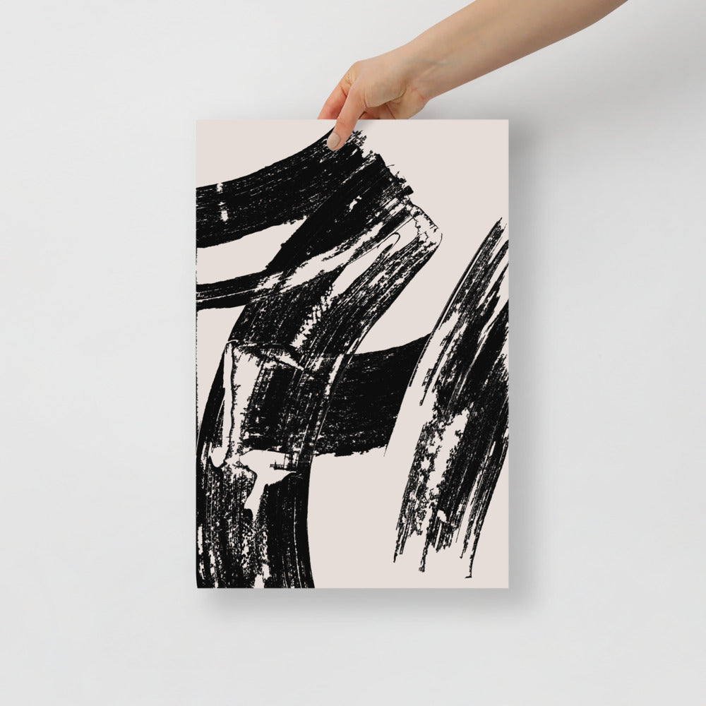 Artistic Wall Art with Brush Texture