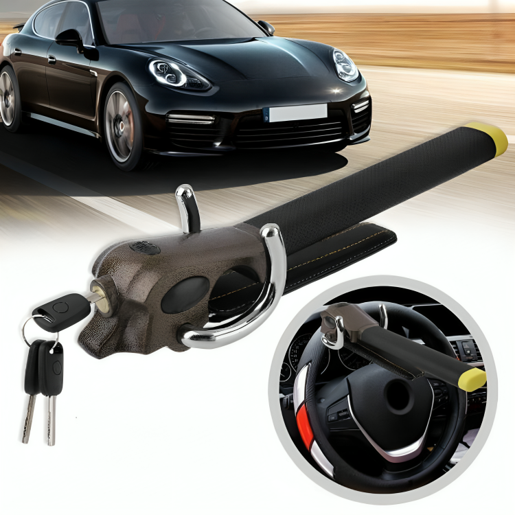 Secure anti-theft steering wheel lock