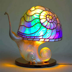 Fantasy Decorative Table Lamp Warm Stained Glass Style Light
